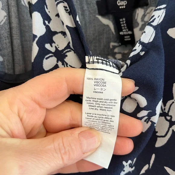 GAP Navy Floral Jumpsuit - Picture 4 of 5